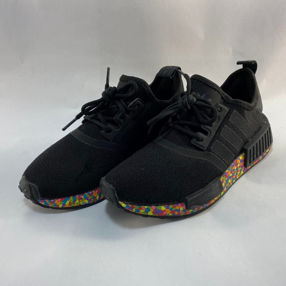 ADIDAS NMD R1 Mosiac Boost (Black/Confetti) Mens Size 4